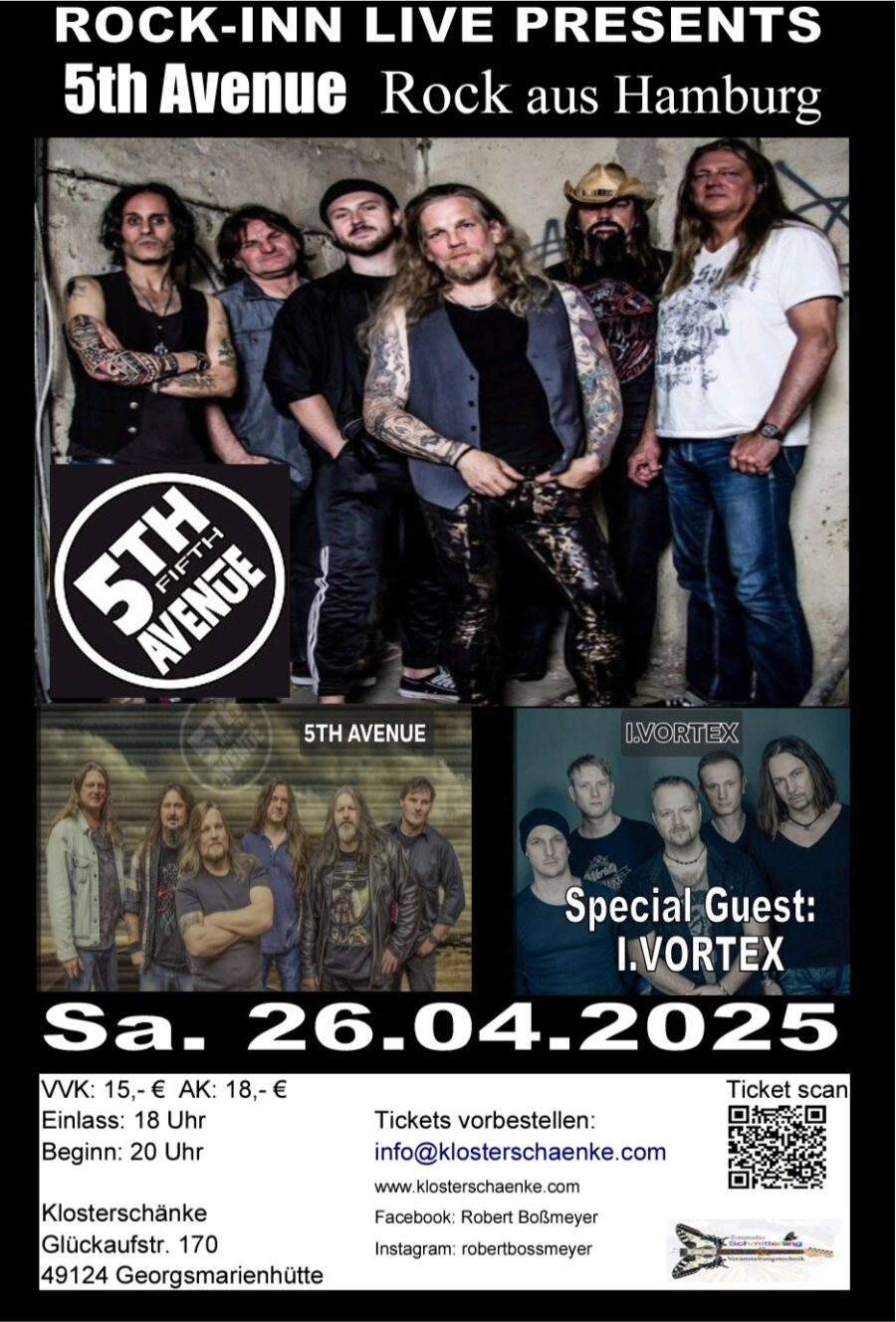 5TH AVENUE    mit Special Guest           I. VORTEX